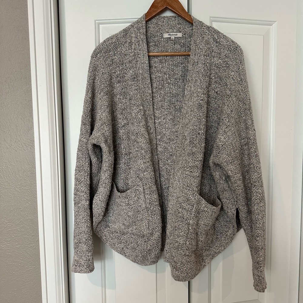 Madewell Heather Grey Oversized Cardigan - Large